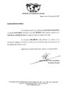 Reference Letter from Union de Las Assemblias de Dios Argentina
